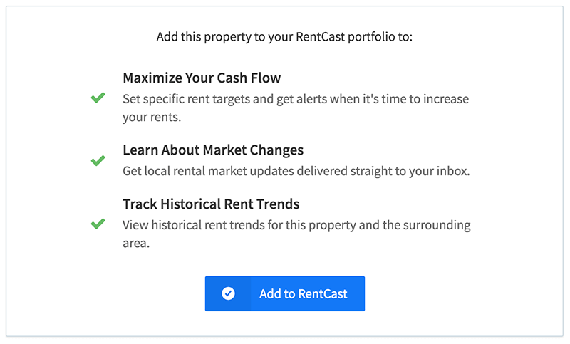 Add rental properties to RentCast.io with one click