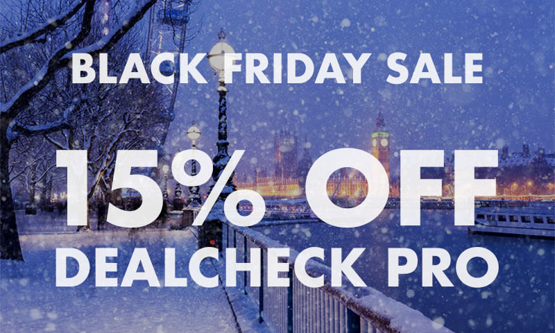 Black Friday Sale – Get 15% Off DealCheck Pro Upgrade