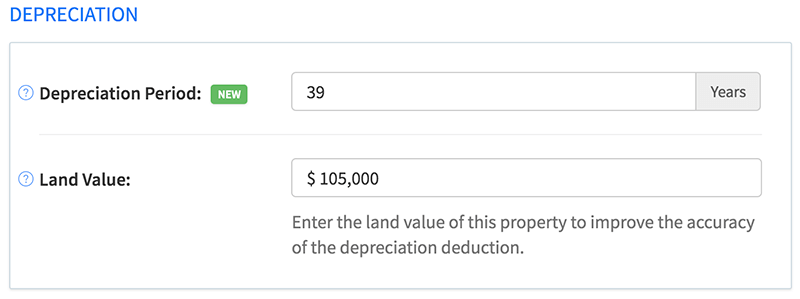 Adjust depreciation period for any rental property