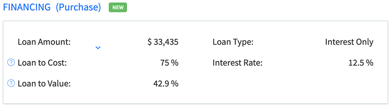 See more detailed loan analysis for all properties