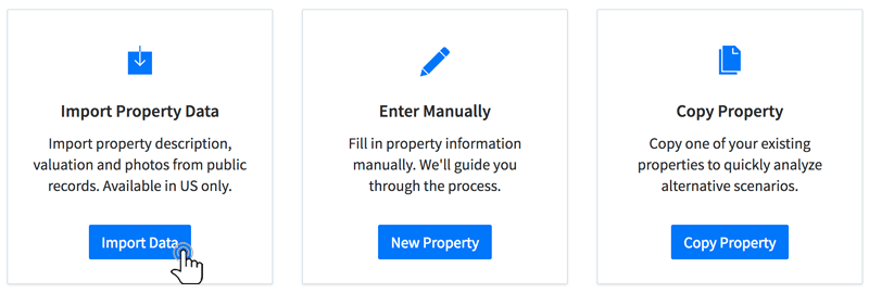 Add a new property through our intuitive wizard