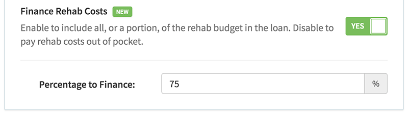 Rehab cost financing now available for rental properties