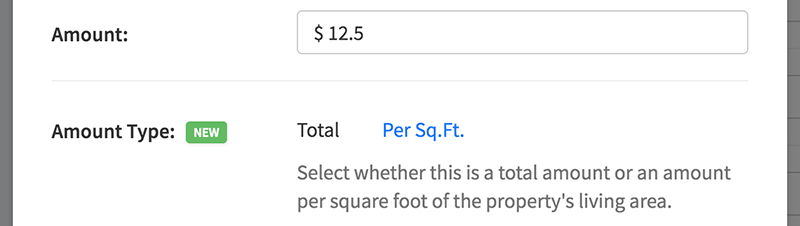 Add rehab costs per square foot