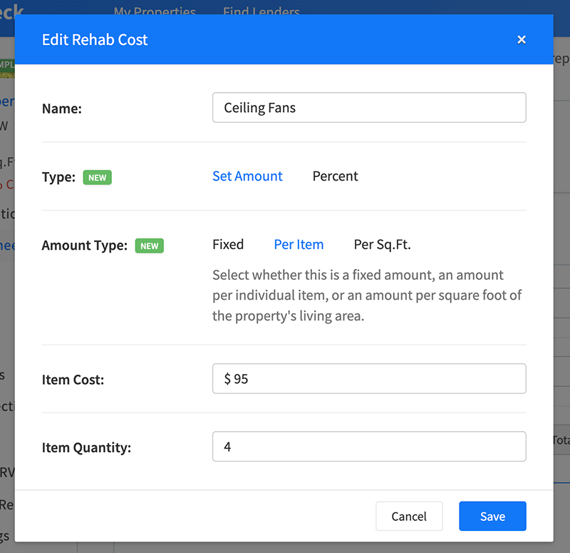 Create reusable rehab templates